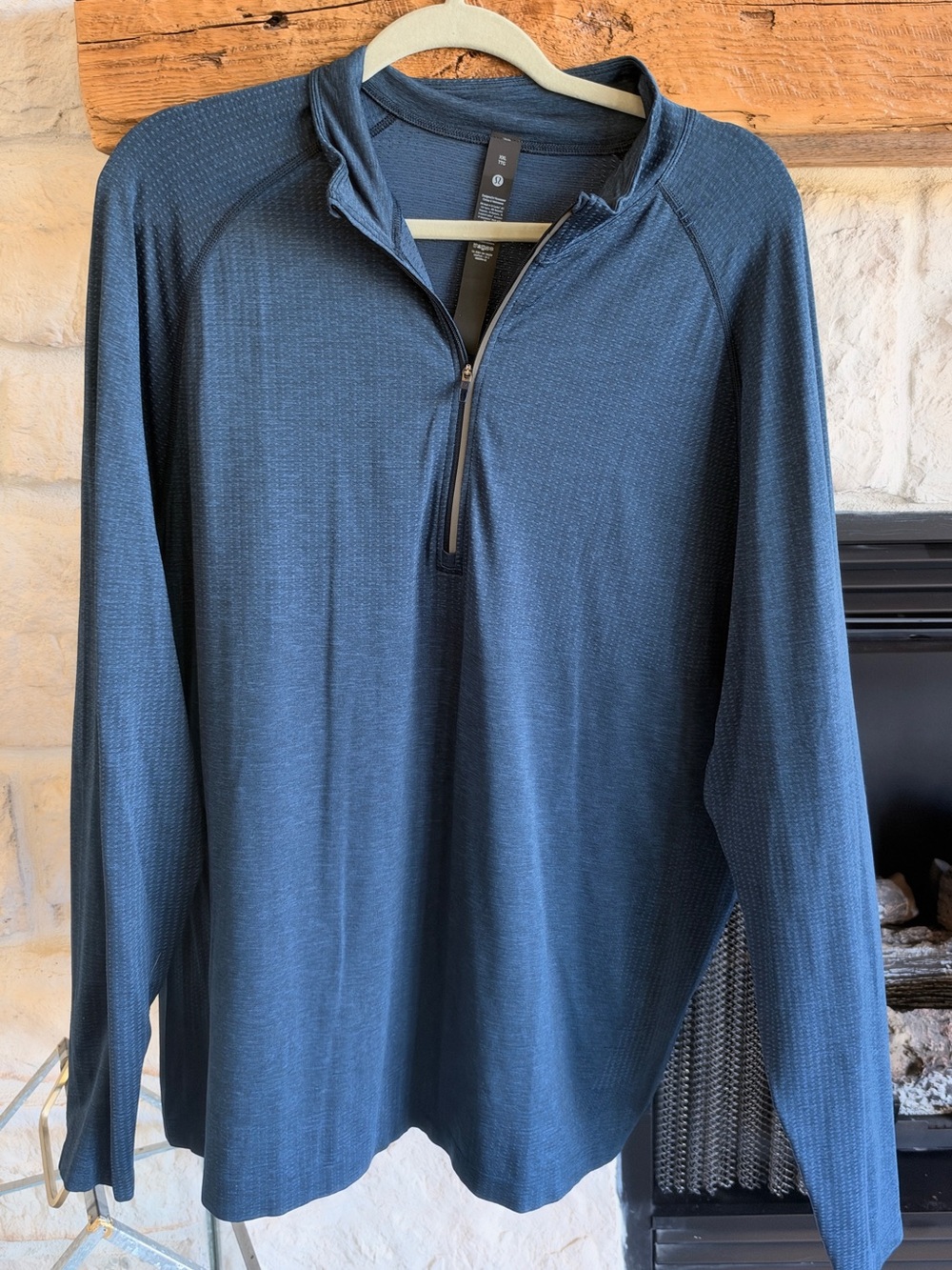 Lululemon Men's Quarter-Zip Performance Sweater - Blue